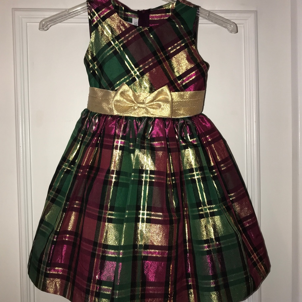 Girls Organza Shimmer Holiday Dress - Sz 6